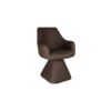 Caprese Swivel Dining and Accent Chair in Brown - Furniture Trends