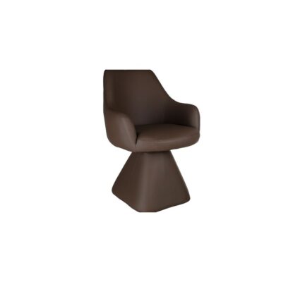 Caprese Swivel Dining and Accent Chair in Brown