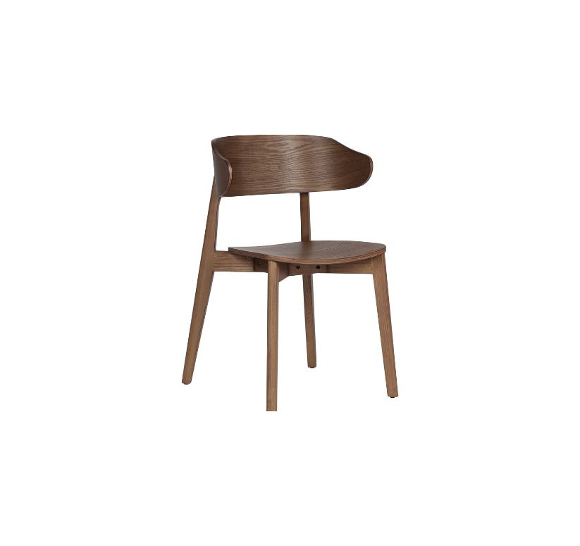 Khari Dining/Lounge Chair, Set of 2 in Walnut