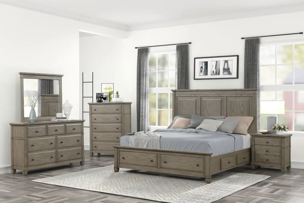 Emma Queen Size 6 Piece Bedroom Set