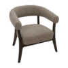 Surin Accent Chair in Brown and Walnut - Furniture Trends